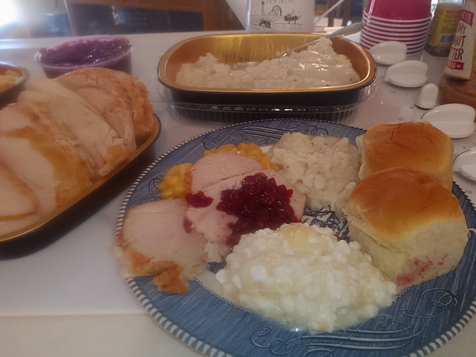 My little Thanksgiving dinner, 2025. Yummy!