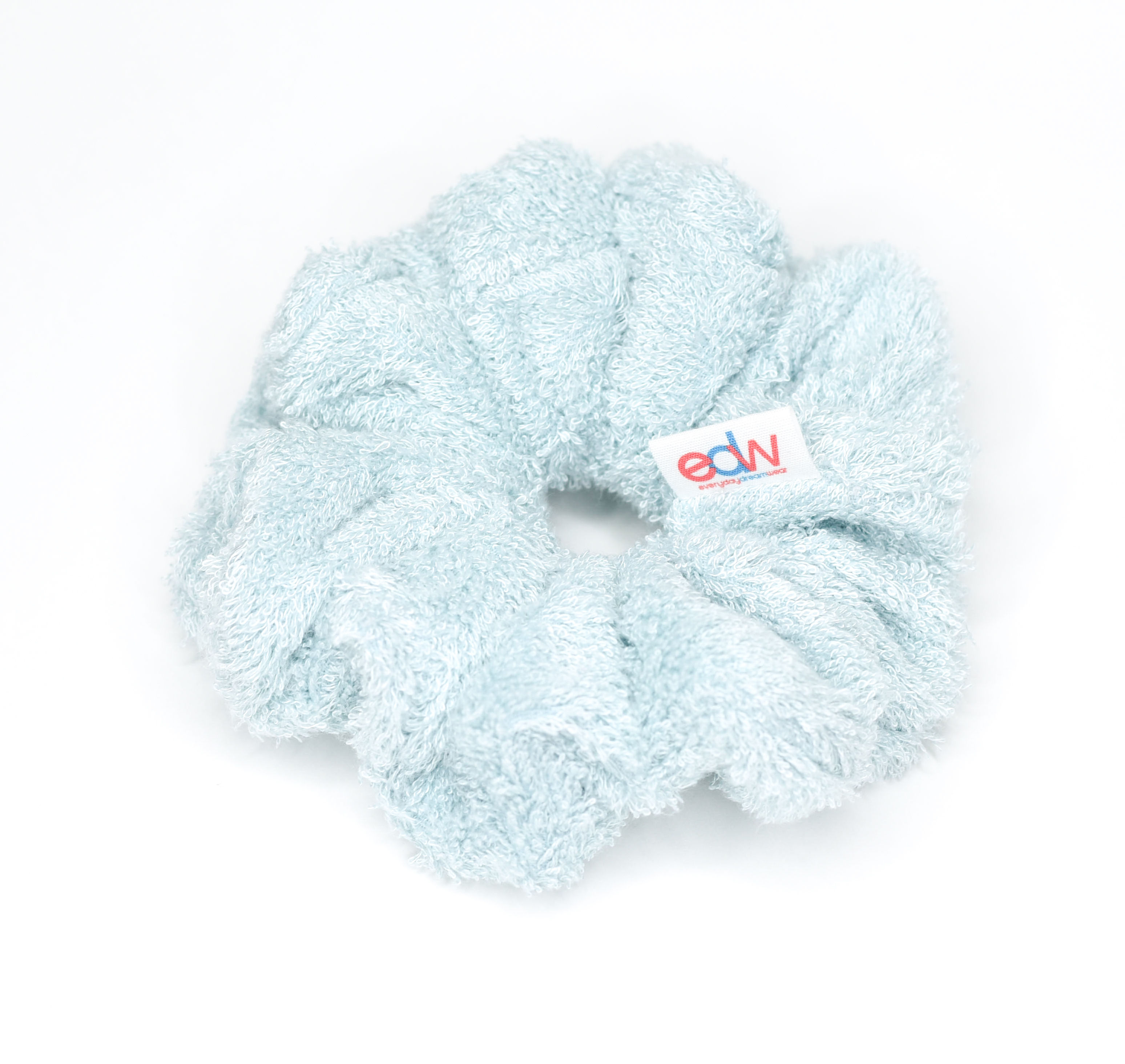 Blue Towel Scrunchie