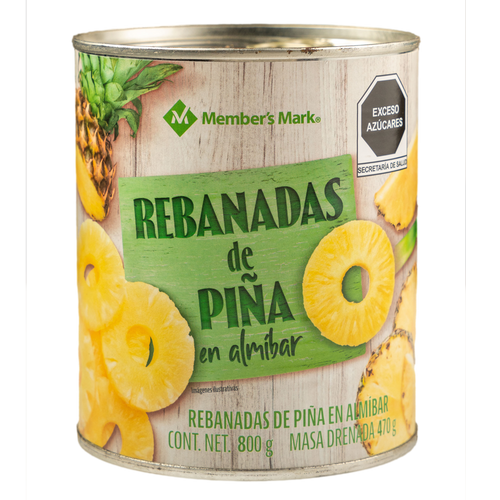 Rebanadas de pi a en almibar members mark 800gr dac canc n