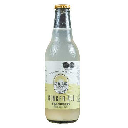Soda Artesanal Ginger Ale Soda Raiz 330ml DAC Cancún