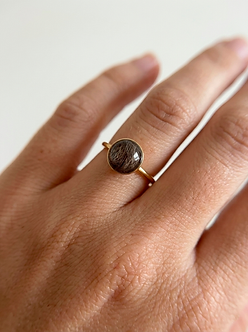anillo con pelo de perro personalizado