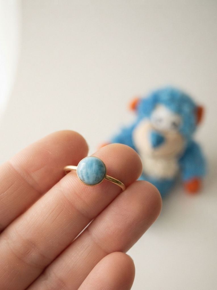 Anillo personalizado con un peluche - recuerdo textil