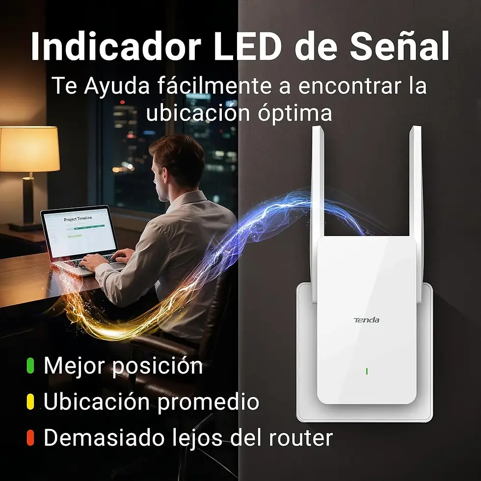 Miniatura: Repetidor WiFi 6 AX1500 Tenda A23, 1500Mpbs,
