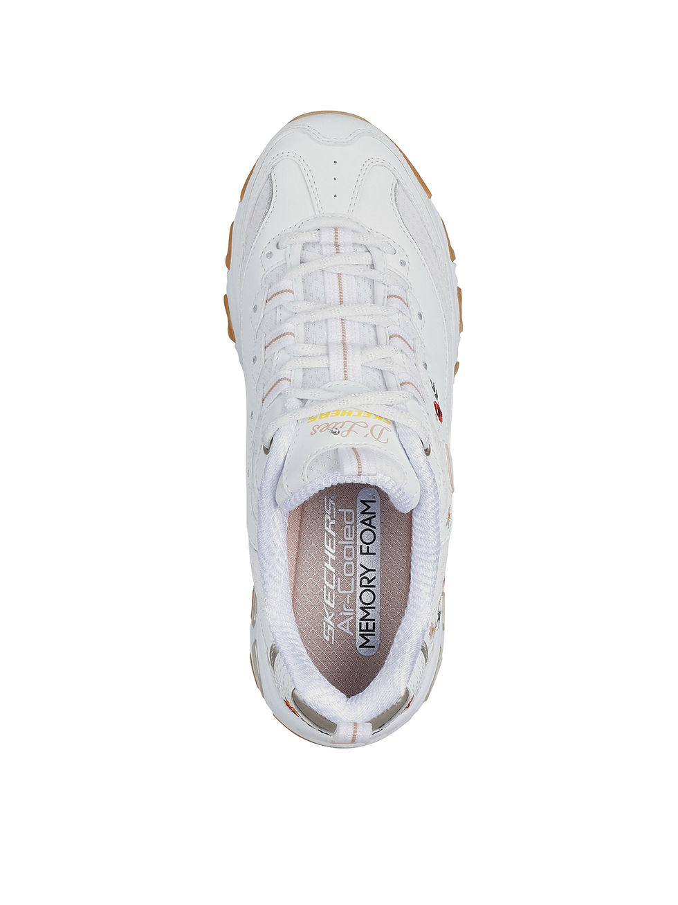 Прев'ю: Кросівки Skechers D'Lites Floral 150553 WHT білі