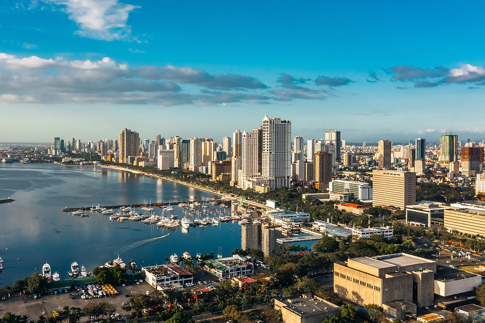 Aerial view of Manila, Philippines