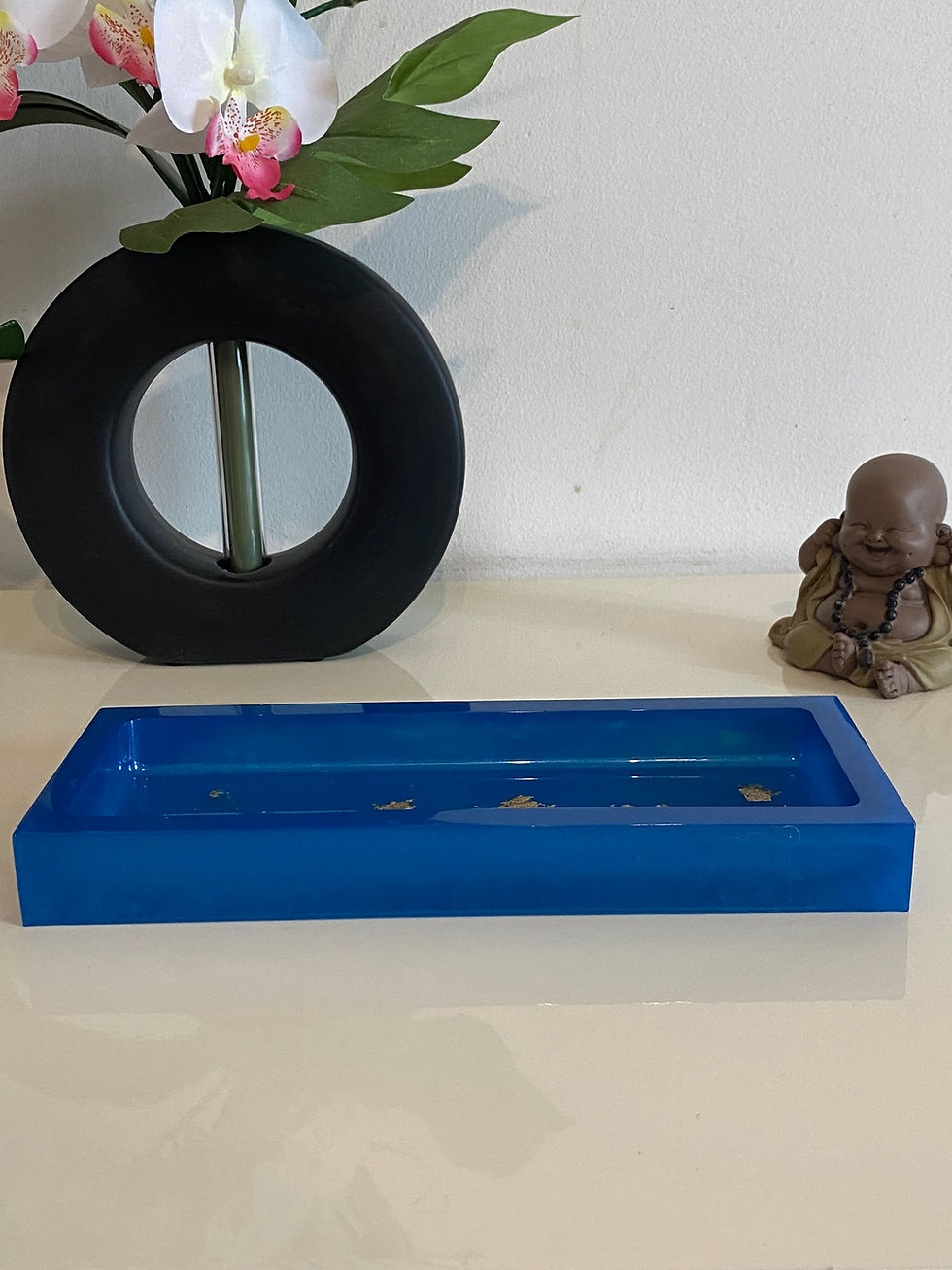 Miniature : Plateau rectangulaire Gold & Blue