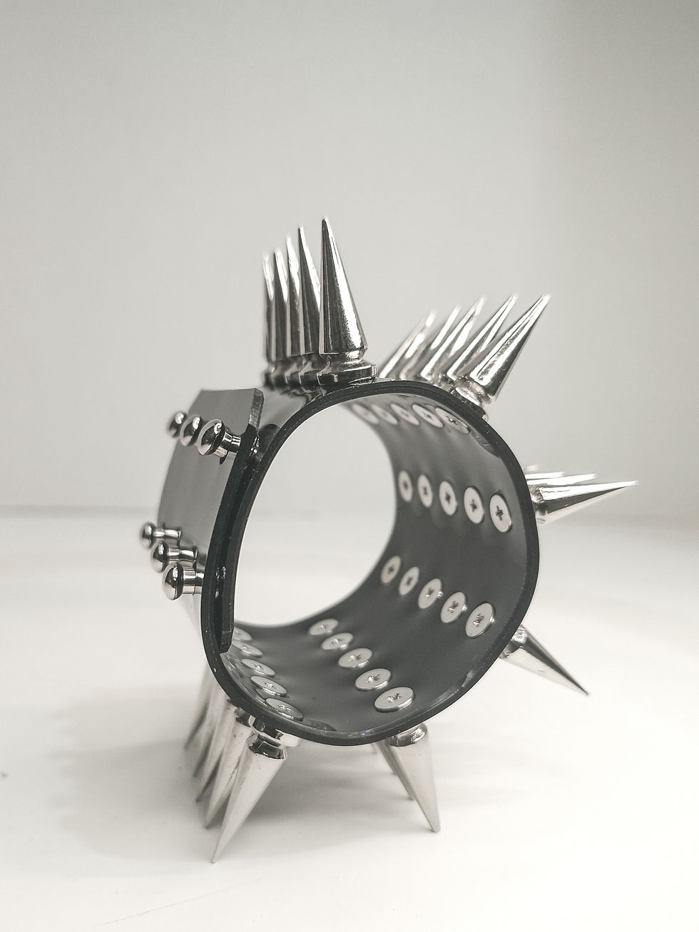 Thumbnail: BEELZEBUBS Spiked Black Metal Cuff
