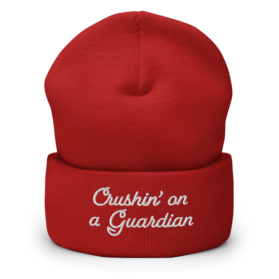 Thumbnail: Crushin' on a Guardian Embroidered Beanie