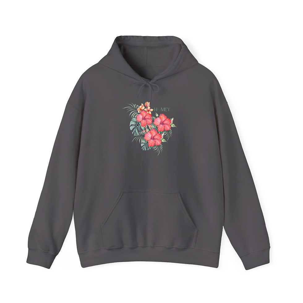 Thumbnail: Tropical Flowers Hooded Sweatshirt