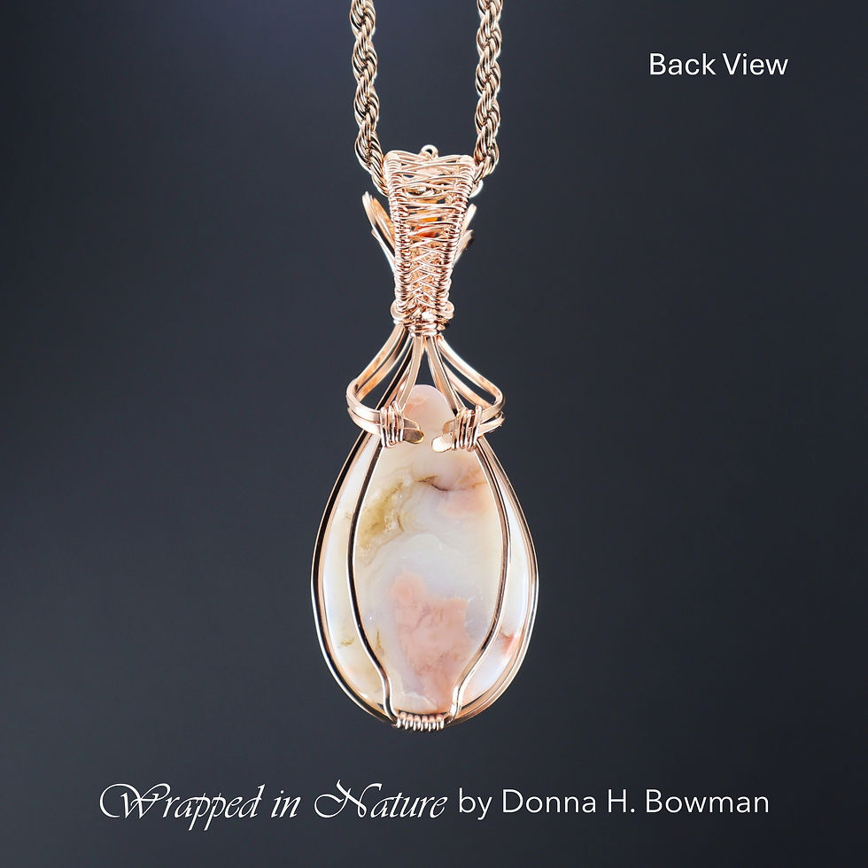 Thumbnail: Cotton Candy Druzy / Pink Chalcedony, Rose Gold-Filled (DHB)