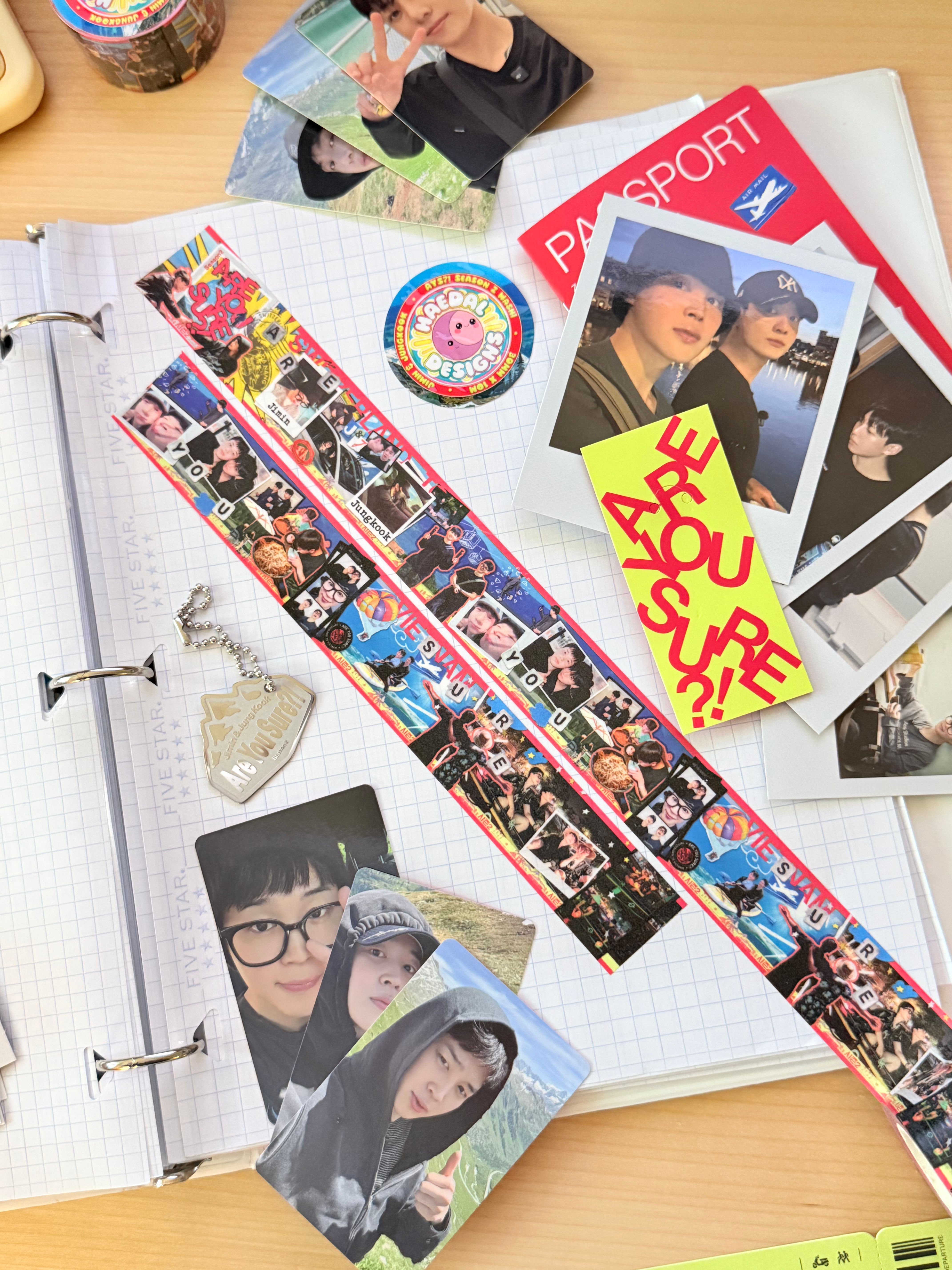 Jimin & Jungkook “Are You Sure?! Season 2” Washi Tape