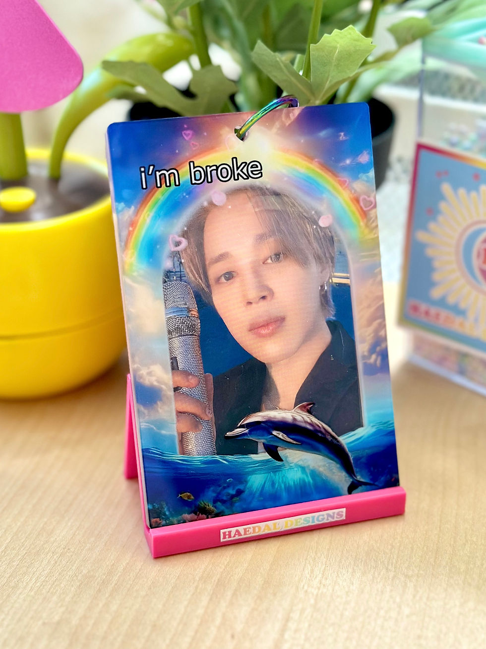 Thumbnail: I'm Broke Acrylic Photocard Holder Keychain