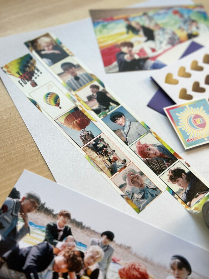 Thumbnail: WHOLESALE - BTS Young Forever Washi Tape (Day Version) - 30mm x 10m