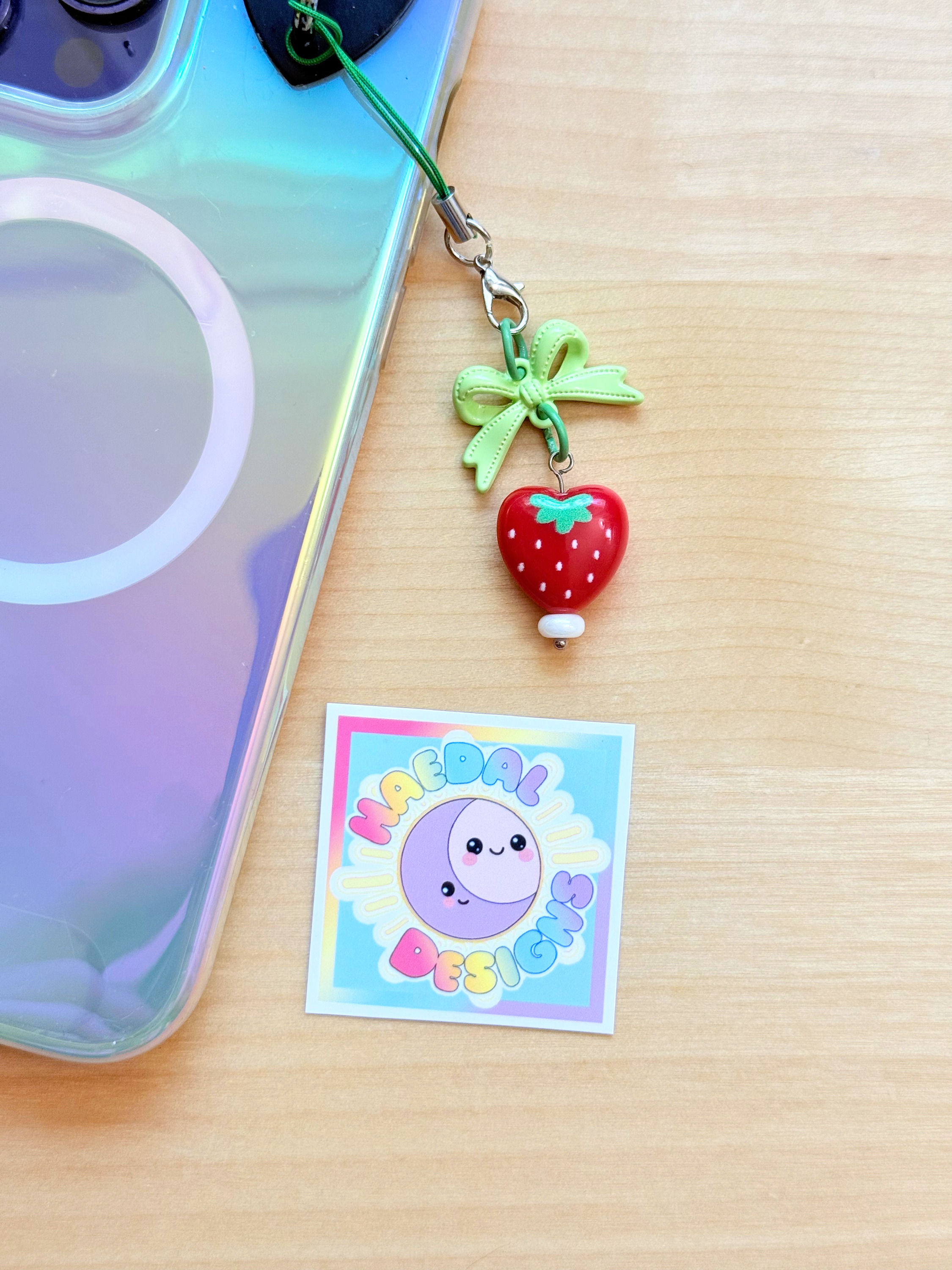 "Very, Berry, Strawberry" Phone Charm