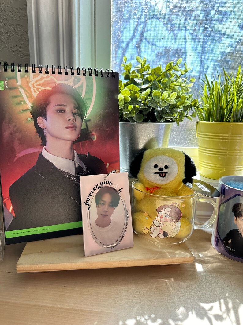 Thumbnail: WHOLESALE - Jimin - Like Crazy Acrylic Photocard Holder Keychain