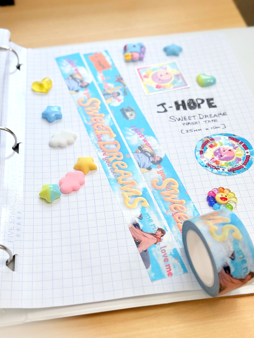 Thumbnail: J-Hope - "Sweet Dreams" Washi Tape - 25mm x 10m