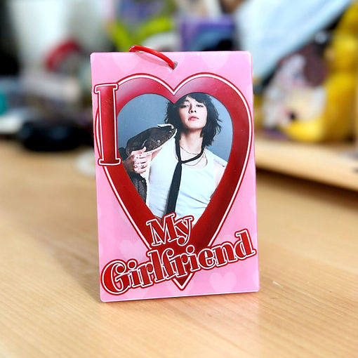 I Heart My Girlfriend Acrylic Photocard Holder Keychain | Haedal