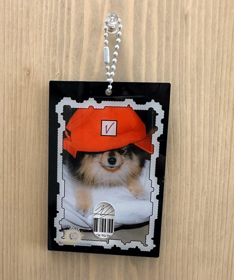Thumbnail: WHOLESALE - BTS V Layover Acrylic Photocard Holder Keychain