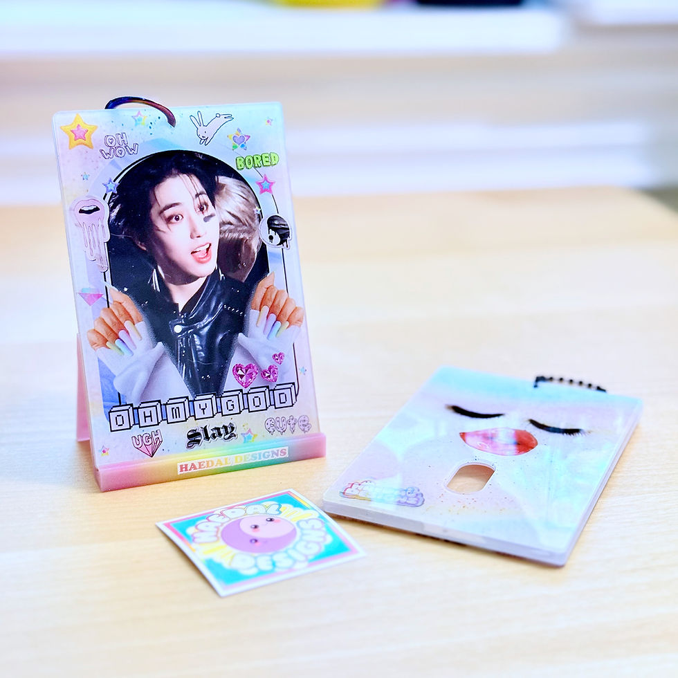 Thumbnail: "Slay Vibes" - Acrylic Photocard Holder Keychain