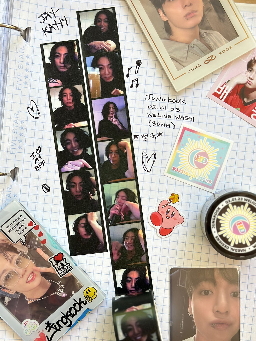 Thumbnail: WHOLESALE - Jungkook - 02.01.23 WeLive Washi Tape - 30mm x 10m