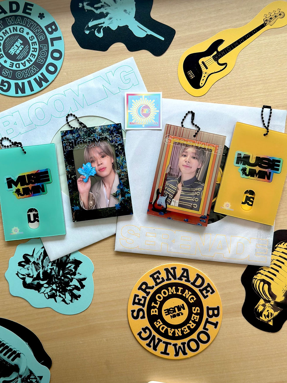 Thumbnail: Jimin - MUSE Acrylic Photocard Holder Keychain (2 Versions)