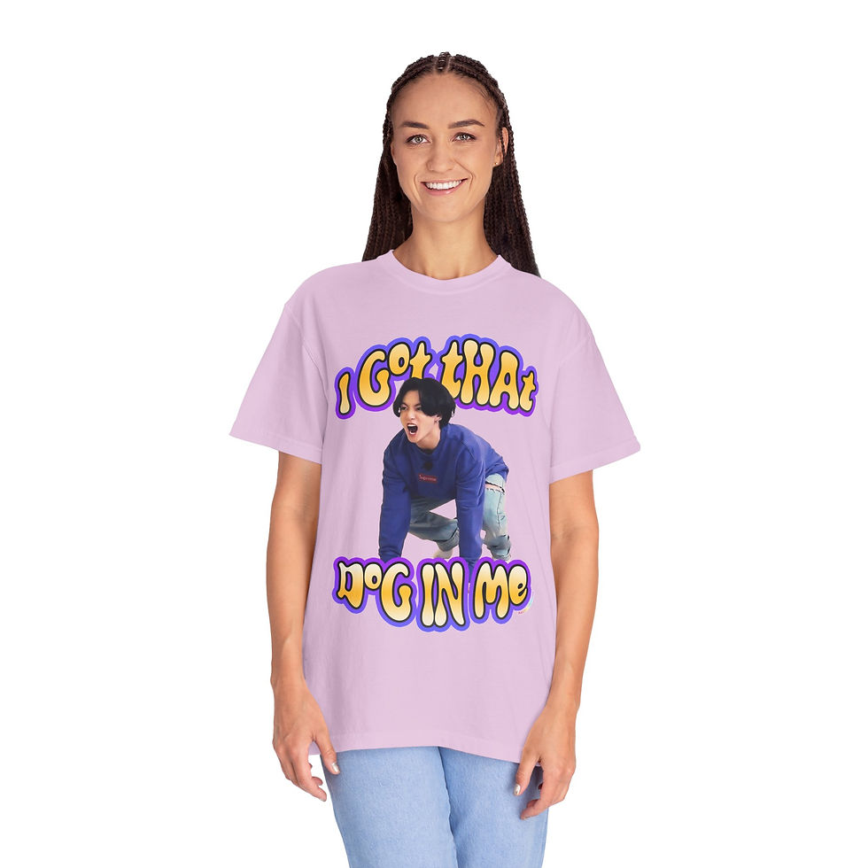 Thumbnail: BTS Jungkook Unisex T-shirt - I've Got That Dog In Me Meme Design