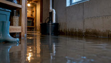 Stormwater entering a Minnesota home basement