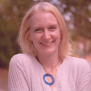 Smiling Woman with Blonde Hair