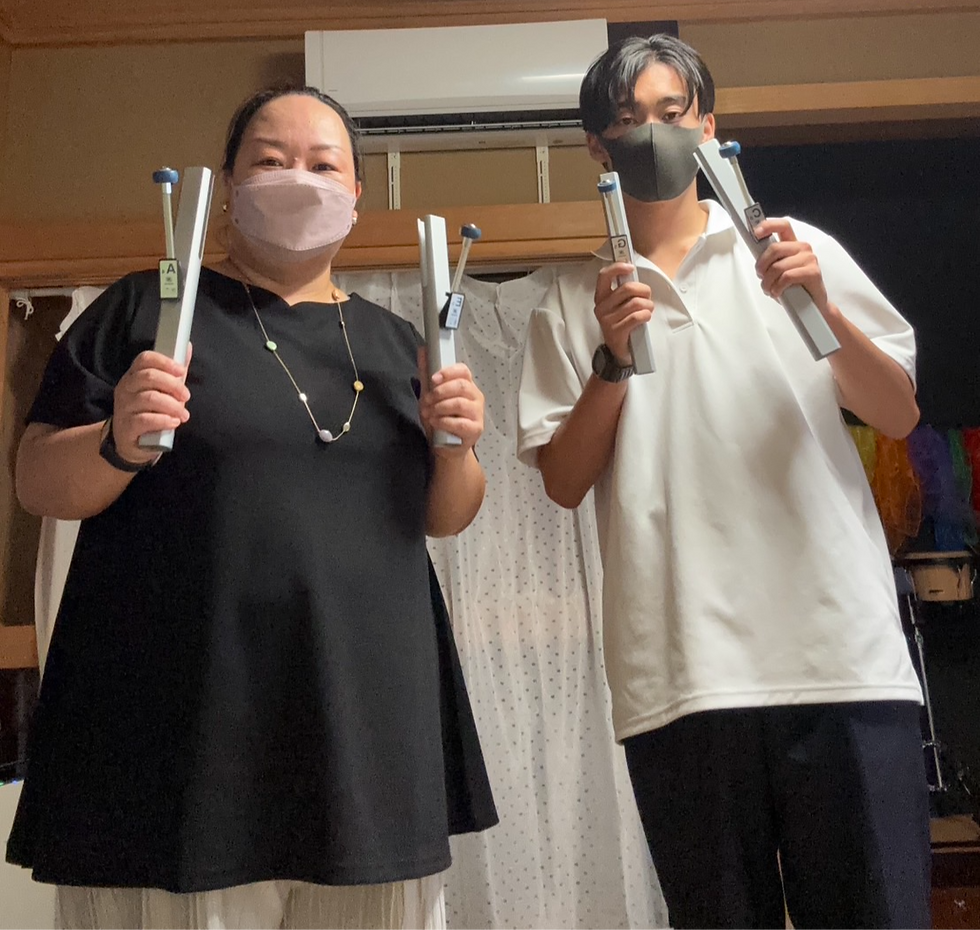 高校生と記念撮影