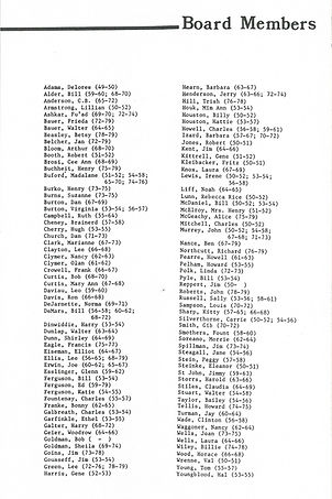 Board Members 1949-1979