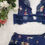 Thumbnail: Naeva Bralette Set in Navy Floral