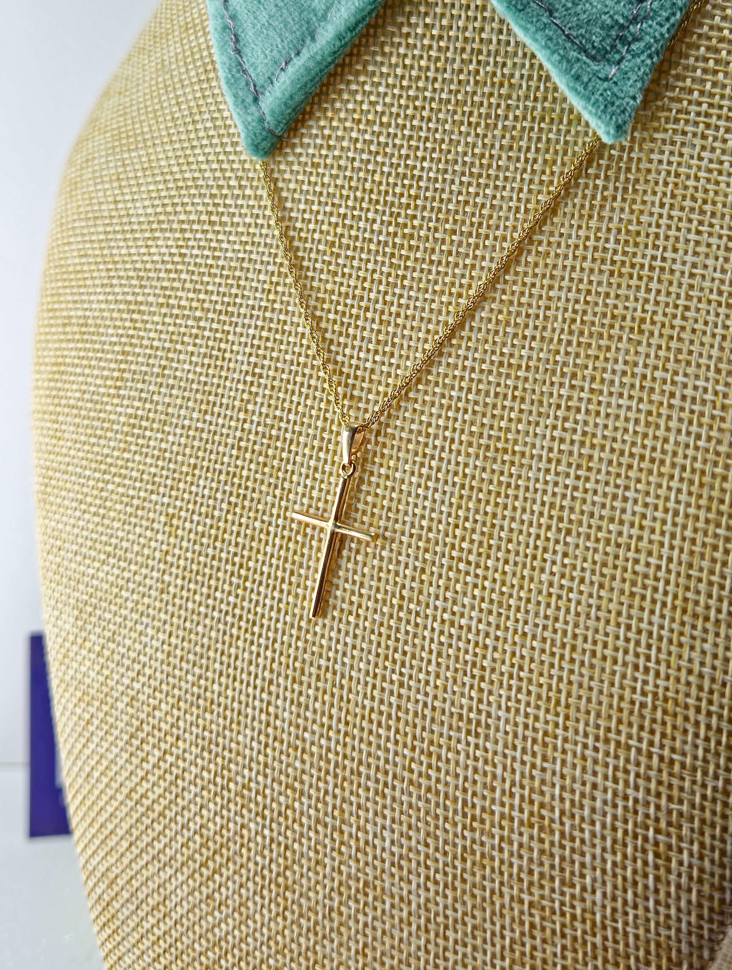 Conjunto Oro 18kt Cruz Fina