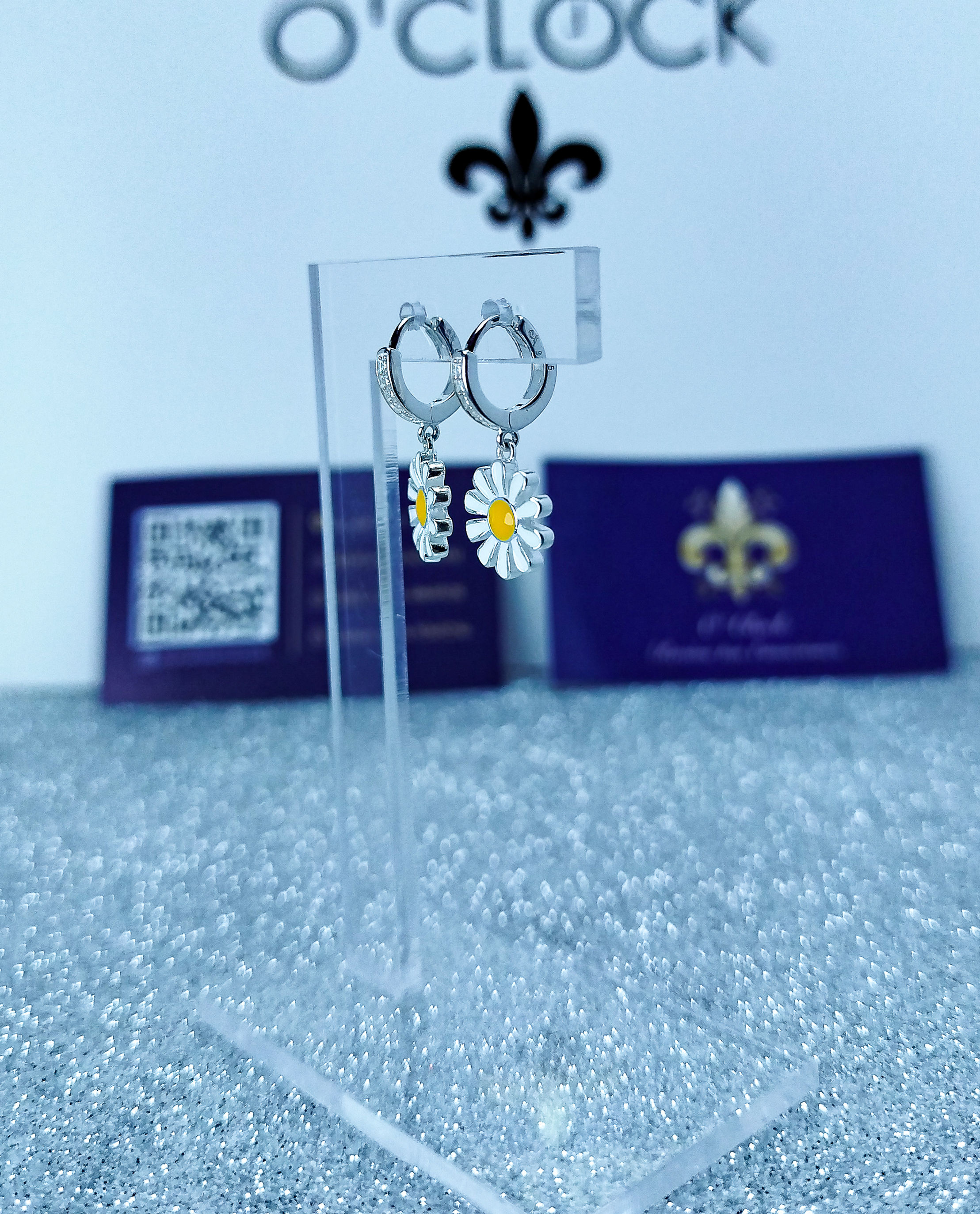 Aros Margarita en Plata 925