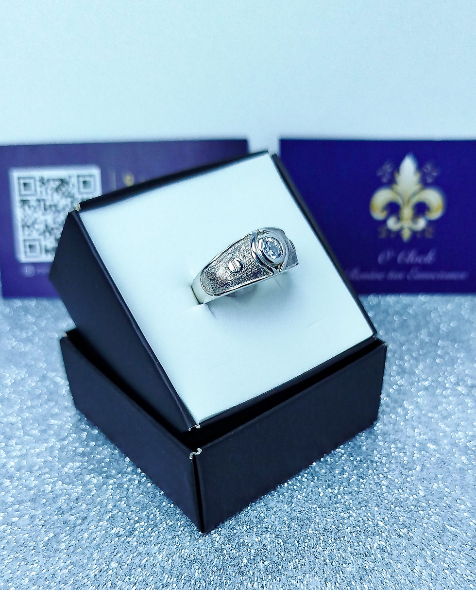 Miniatura: Anillo Labrado en Plata 925