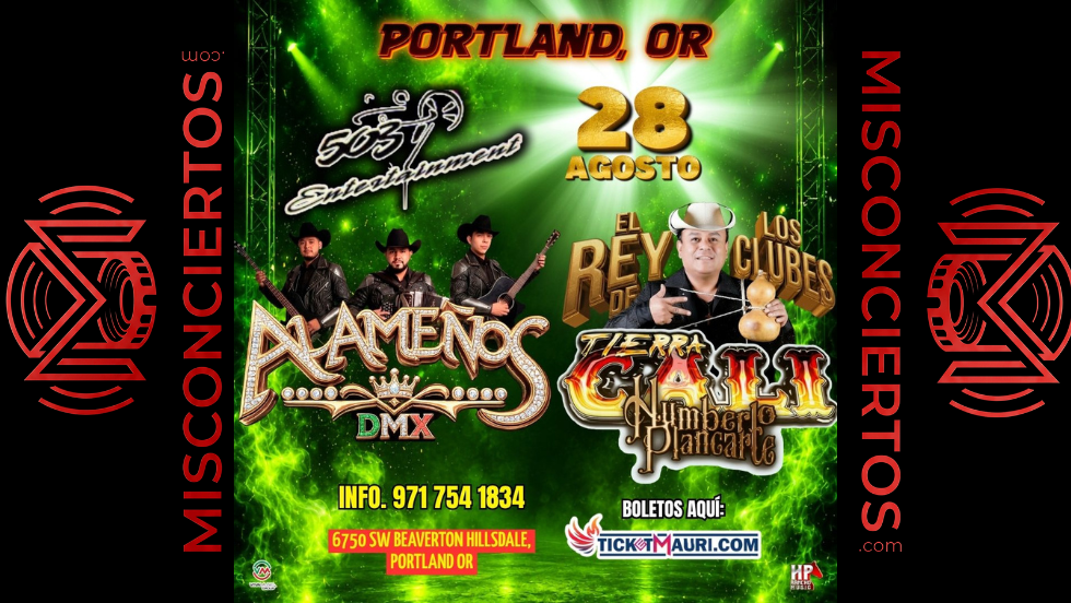 PORTLAND, OR, 503 ENTERTAINMENT, 28 AGOSTO