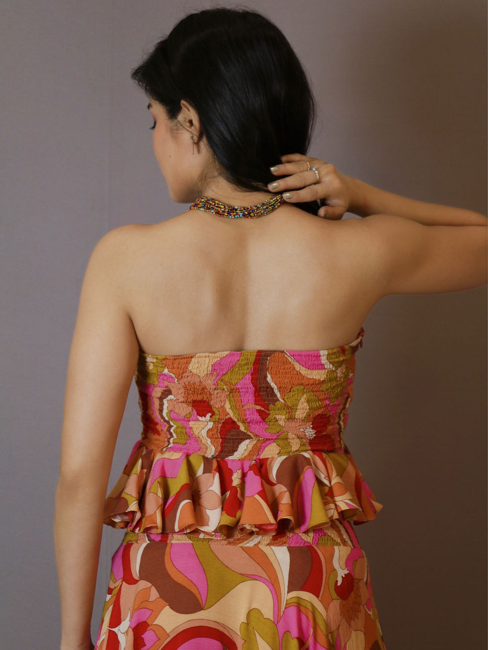 Thumbnail: Smocked Printed Co-ord Set