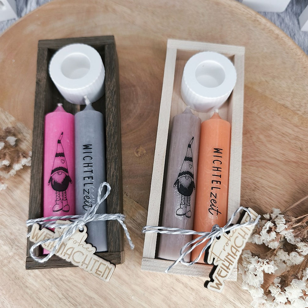 Stabkerzen 2er Set "Wichtel"