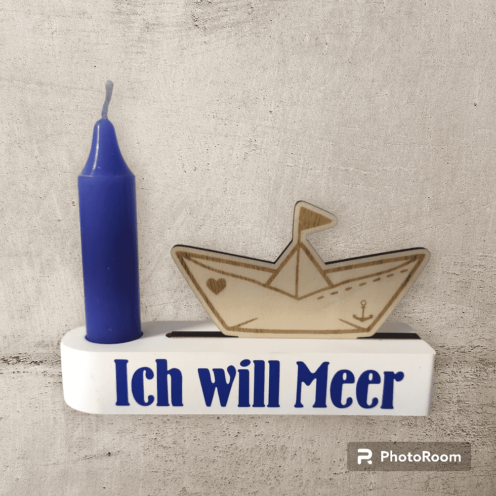 Einschieber Set für Stabkerzen "Maritim"