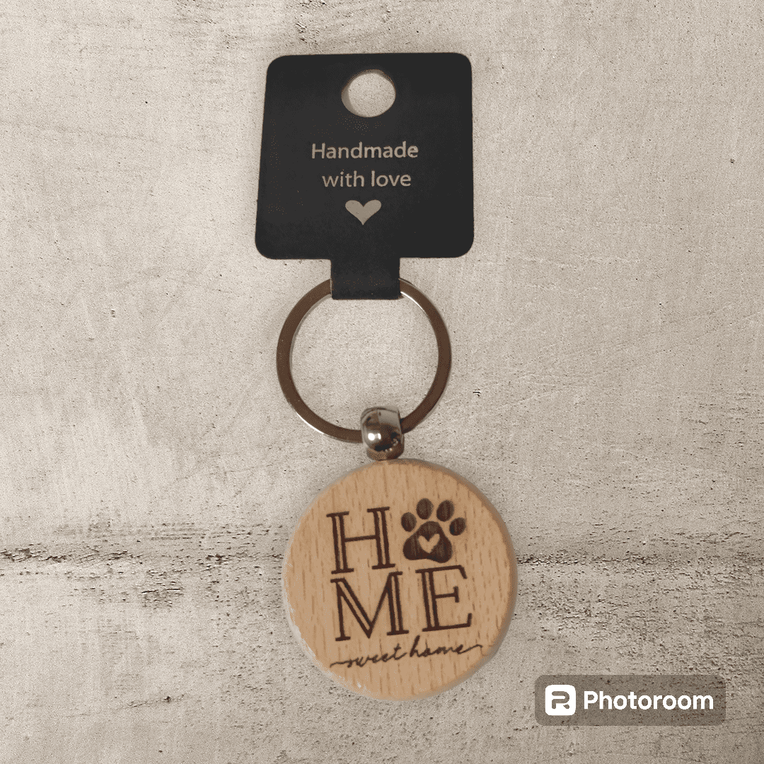 Schlüsselanhänger Rund "Home"