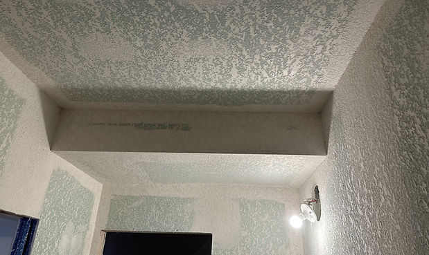 A drywall finish completed by Rocket Patch Drywall