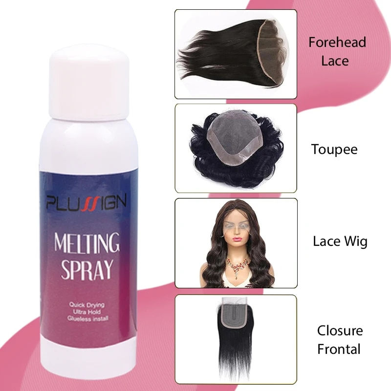 Thumbnail: Glue-Less Lace Waterproof Strong Hold Melting Spray 