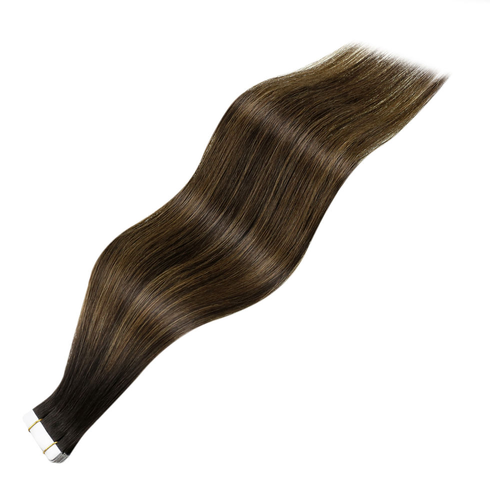 Thumbnail: Laavoo Straight Brazilian Human Hair Tape In 