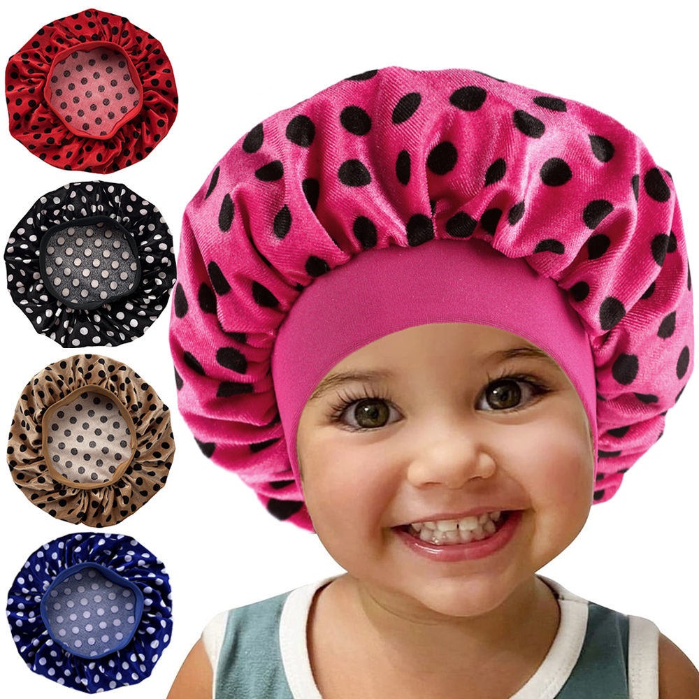 Kids Wide Band Velvet Bonnet 