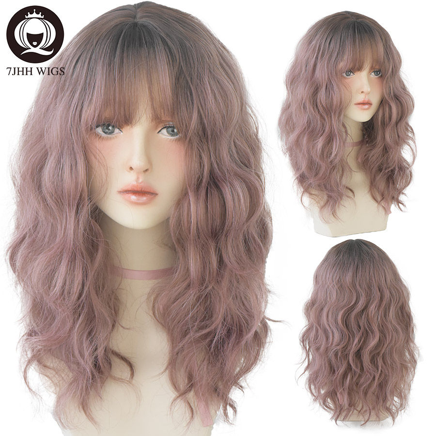Thumbnail: Deep Wave With Bangs Layered Heat Resistant Synthetic Unit