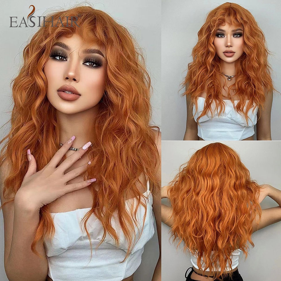 Thumbnail: EASIHAIR Wavy Synthetic Unit with Bang Heat Resistant Fiber 