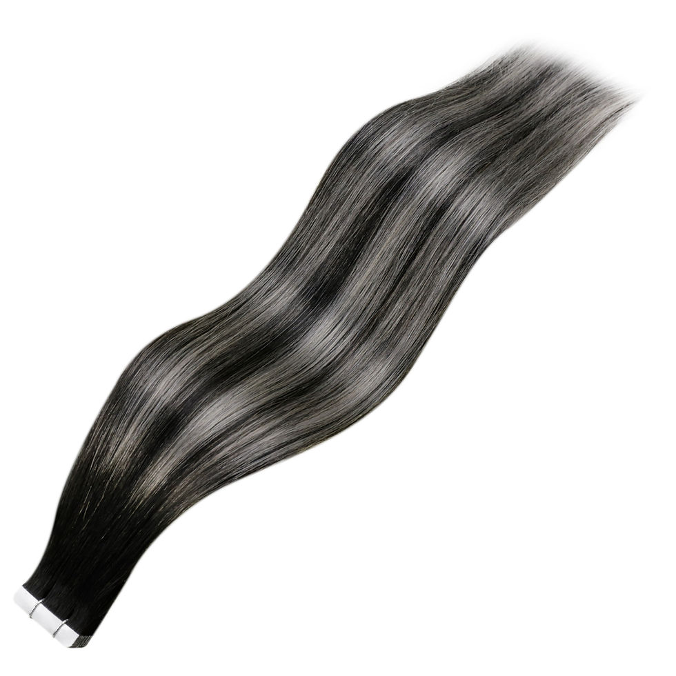 Thumbnail: Laavoo Straight Brazilian Human Hair Tape In 
