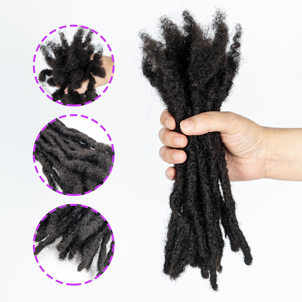 Thumbnail: 0.6cm Width 4-8 Inch 100% Real Human Hair Inter Loc Extensions 
