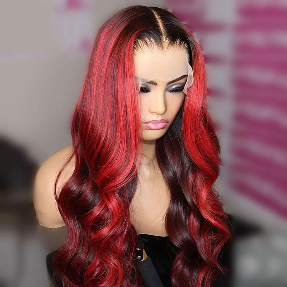 Thumbnail: Highlight 99J Burgundy Body Wave Human Hair