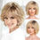 Thumbnail: Remy Human Hair w/Bangs Short Wavy Bob