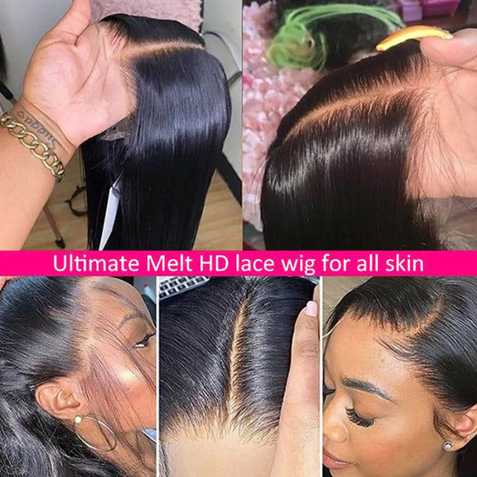 Thumbnail: Malaysia Remy Straight T Lace Transparent Silky Straight Human Hair